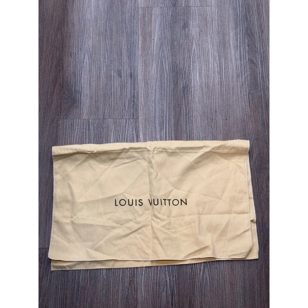 Louis Vuitton Vintage‎ Tan Flannel Dust Bag Large Handbag Protector 21.5x15.25